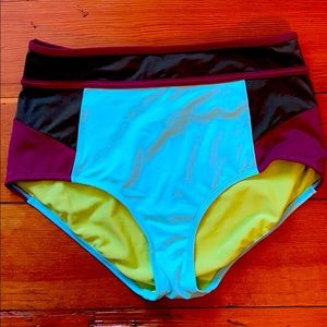 Prana high-waisted swim bottom